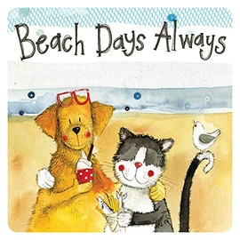 Alex Clark Beach Days Always Coaster