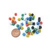 SmartDealsPro 100 Assorted 5MM D6 Mini Dice Game Dot Square