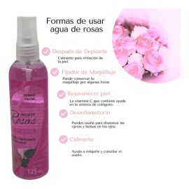 Agua De Rosas Tónico Hidratante Facial                                                                                                                