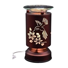 SHAKLAK Electric Touch Control Tart Burner Oil Lamp Warmer Hummingbird Design