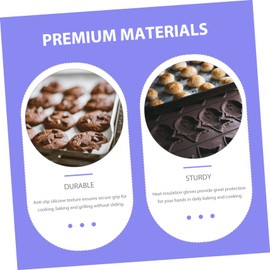 CIYODO Adjustable Cooking Apron Set Heat Resistant Oven Mitts and Pot Holders 5-Piece Kitchen Accessory Set for Baking Grilling and Cooking