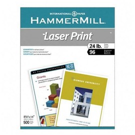 Hammermill Paper, Laser Print, Printer Paper, 98 Bright, 24lb, 8.5 x 11, Letter, 5000 Sheets / 10 Reams (104612C), Made in The USA