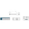 Hippo Hardware M4 (4mm X 25mm) Torx Pin Countersunk Security