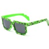 Trendy Sunglasses Small Sunglasses Mosaic Men Women Pixel Glasses Novelty