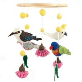 Biome Range Felt Hanging Mobile - Australian Birds