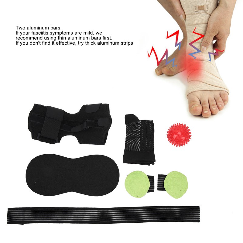 Plantar Fasciitis Night Splint Adjustable Improve Pain 2 Aluminum Bars