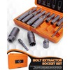 Topme Deep Bolt Extractor Set,16 PCS Impact Bolt & Nut