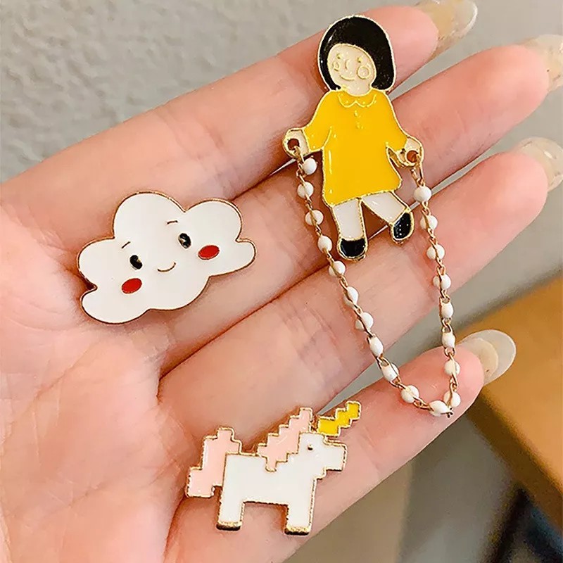 MINI BOXX Prendedores Y Broches Metalicos Pines Kawaii Para Ropa,gorra