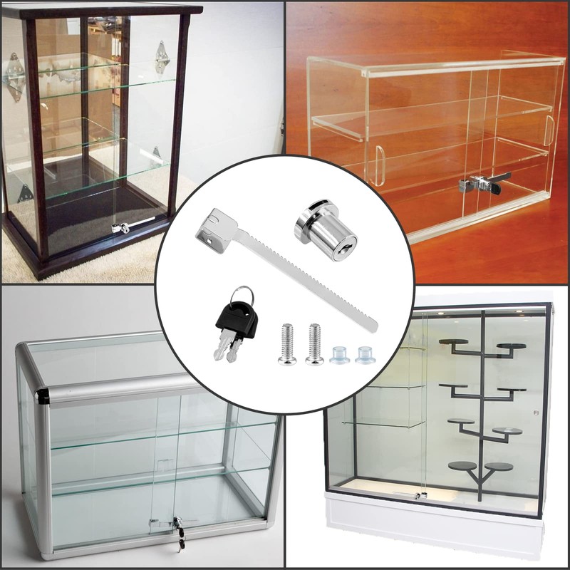 Luomorgo 1 Pc Sliding Glass Door Ratchet Lock, Keyed Alike