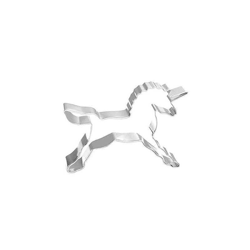 WDYJMALL Stainless Steel Unicorn Horse Cookie Cutters