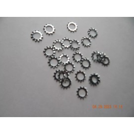 Unbranded EXTERNAL STAR LOCK WASHERS. 7/16" ZINC. 24 PCS. NEW