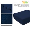 Easy-Going Stretch Square Ottoman Cover 40x40x15 inch Folding Storage Stool