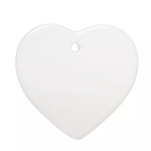 CALCA Sublimation Blanks Ceramic Ornament Holiday Ornament Double-sided Sublimation
