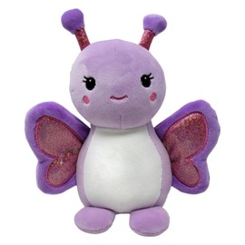 PLUSHOLOGY Squishy Butterfly Stuffed Animal; Ultra Soft and Cuddly Plush Toy for Kids 3 Years Old to Adults; Child-Safe Embroidered Eyes adds a Unique Aesthetic; (6" Tall)