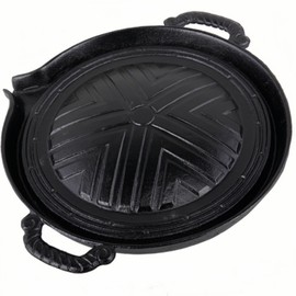 SZTNKSKJ Cast Iron Griddle Versatile Cast Iron Griddle pan Barbecue tray