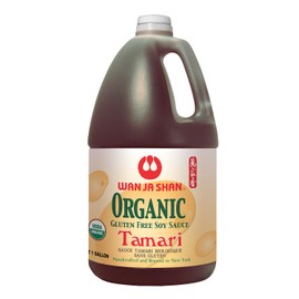 Wan Ja Shan Organic Gluten Free Soy Sauce - Tamari Sauce. 1 Gallon (128oz)