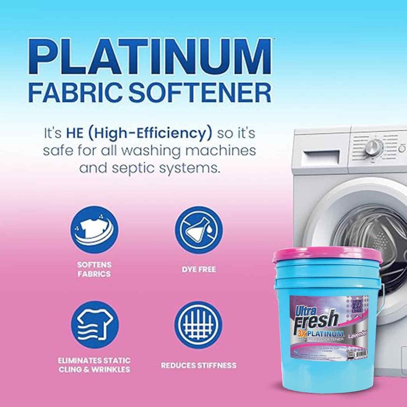 Ultra Fresh Platinum Fabric Softener for Laundry up to 640
