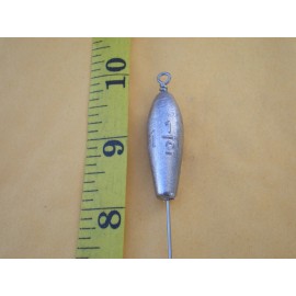 HOME MADE 5 PCS. NO SNAG BOTTOM BOUNCER, TROLLING SINKER 1-1/2 OZ. S.S. WIRE .045 X 10"