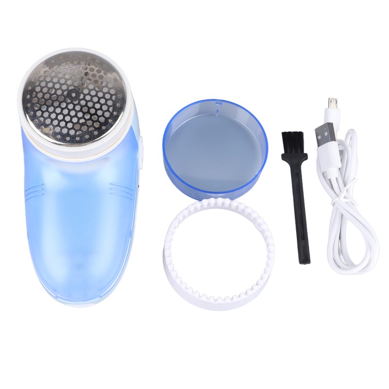 Blue Fabric Lint Remover Shaver Multifunctional Handheld Electric Clothing Hairball
