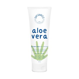 OH! GANICS After Sun Aloe Vera Refrescante en Crema Calma Regenera e Hidrata Ideal Para Piel Sensible Desinflama La Piel Después De Exposición Solar 250 gr