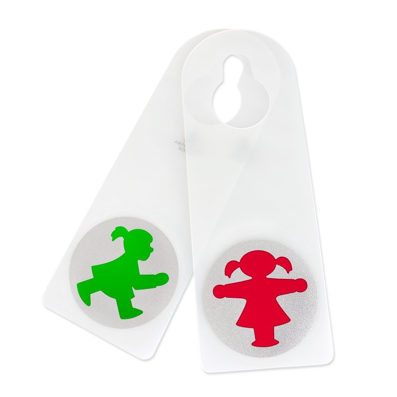 AMPELMANN Door Sign, Door Hanger, Reversible Sign, Decorative Sign, Doorman