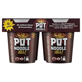 Pot Noodle Beef And Tomato 4 X 90G