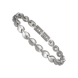 Titanium Magnetic Anklet for Women with Magnets and Copper Grain Jewelry (24cm/8mm), Titanium