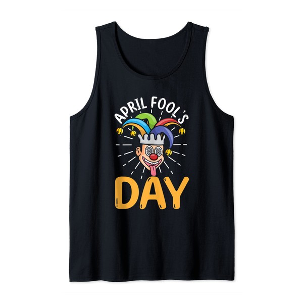 Happy april fools day for kids joke funny Tank Top