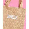 xo, Fetti Bride Straw Beach Tote Bag | Tan Bachelorette