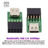 xiwai USB 2.0 Internal 9 Pin 10 Pin Header to