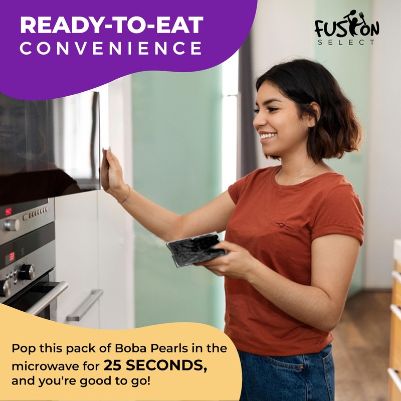 Fusion Select 12 Instant Boba - No-Cook Instant Tapioca Pearls