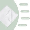 MEWATI 12 Pack Handkerchief Men's Fine Handkerchiefs,65% Poly 35% Cotton,White