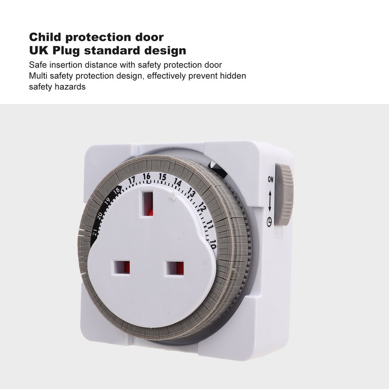 24 Hour Timer Switch Professional Smart Overcharge Protection Cycle Timing