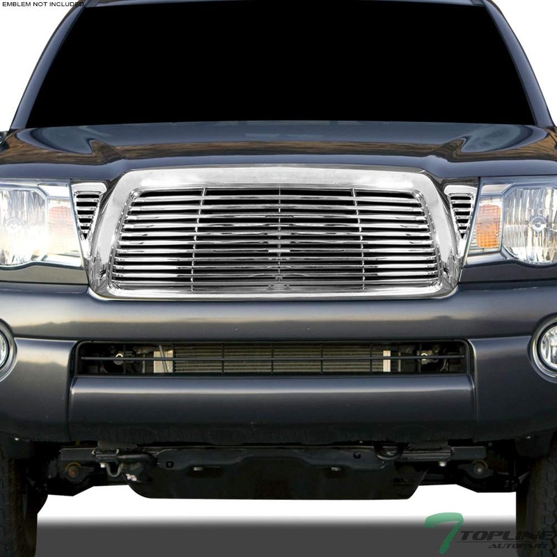 TLAPS 7422454540568 Compatible With 2005-2011 Toyota Tacoma Chrome Horizontal Front