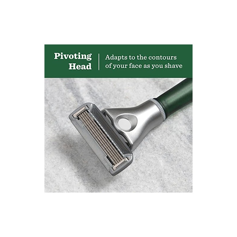 Bulldog Mens Skincare and Grooming Original Recycled Glass Handle Razor