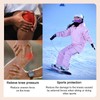 POMAMZ Silicone Knee Pads,Adhesive Knee Brace KneePad for Skiing Skating,Snowboarding,Ateboarding,Roller