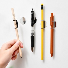 Ballpoint pen pen holder magnetic clip magnetic cable selection 03Magnetic pen holder-white 6ea