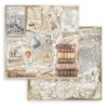 Stamperia 8" x 8" Paper Pad Vintage Library