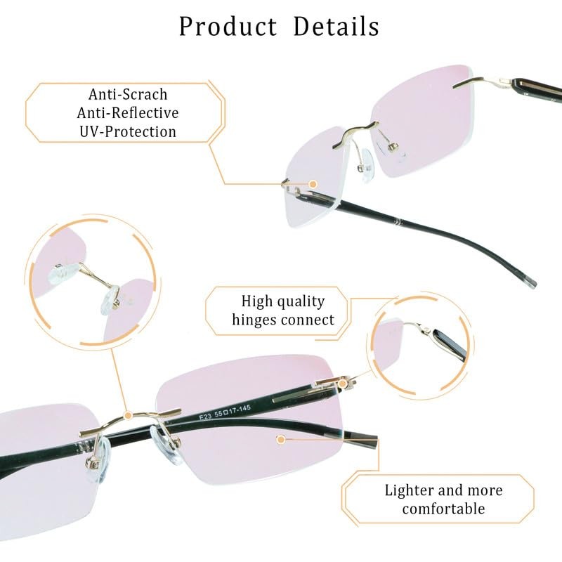 LifeArt Blue Light Blocking Glasses, Computer Reading Glasses, Anti Blue