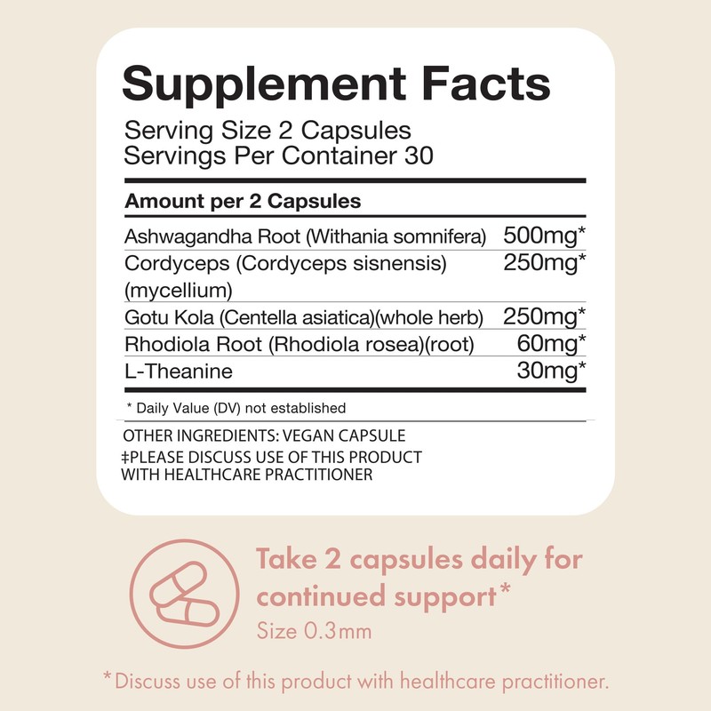 Boobie Brands Boobie Relax Mom, Stress Support Supplement | Lactation