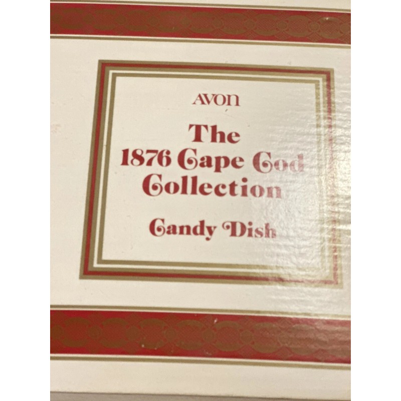 AVON NEW NOS CAPE COD COLLECTION RED RUBY FOOTED CANDY
