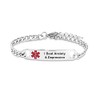 MiniJewelry Positivity Encouragement Bracelets I Beat Anxiety and Depression Adjustable