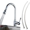 Leekayer Kitchen Sink Faucet Pull Out with Sprayer Chrome Kitchen
