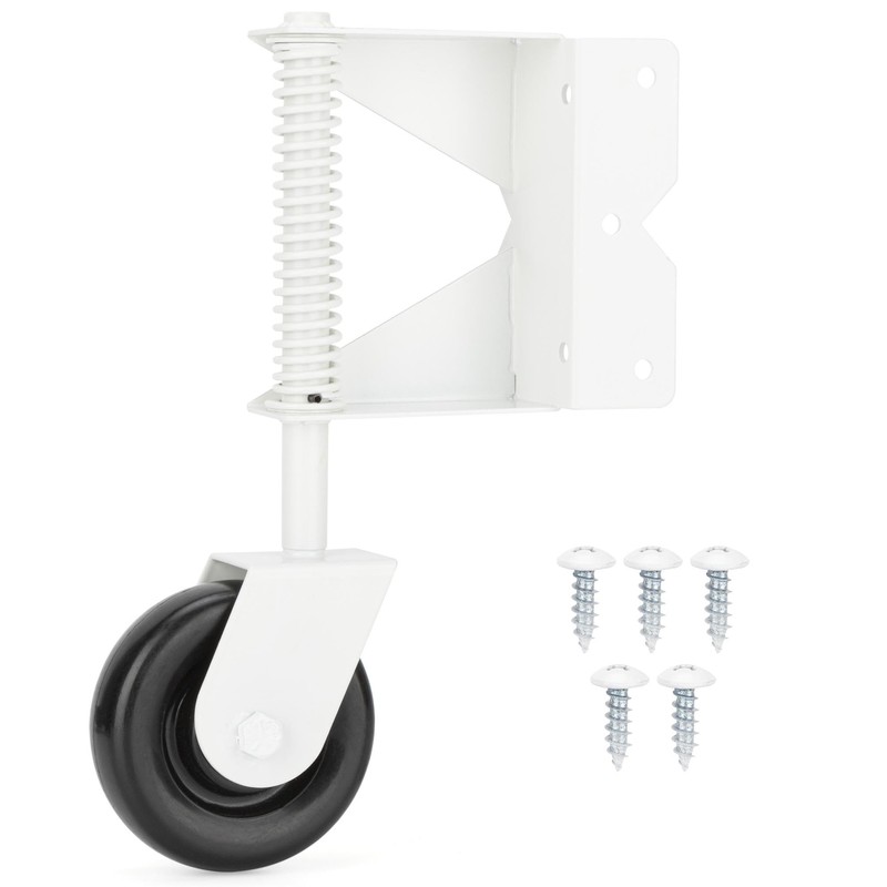 Spring Loaded Gate Caster for Wooden Gate PVC Fence, Heavy