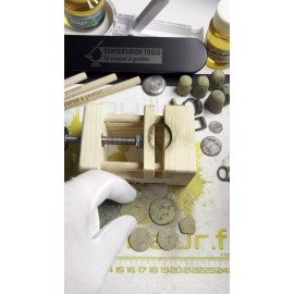 Le Crayon a Gratter Conservator Tools Le Crayon a Gratter Wooden Vice for coins and artifact finds