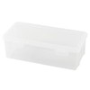 Plastic Pencil Box Case, 2 Pack, Clear, Crayon Box, Clear