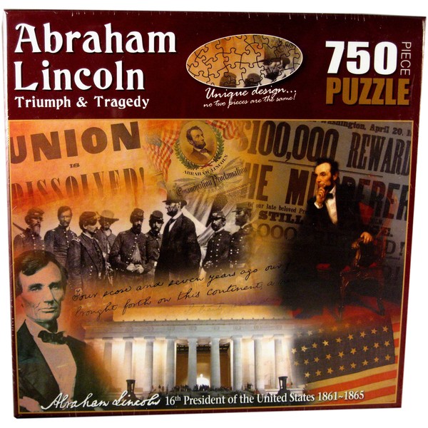 American History Abraham Lincoln Triumph and Tragedy Jigsaw Puzzle (750-Piece)