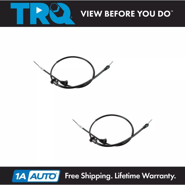 TRQ Emergency Parking Brake Cable Left & Right Pair For