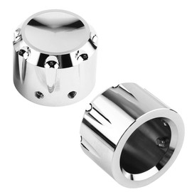 Tapa de cubierta de perno de aluminio CNC de calidad para eje delantero de motocicleta, sin decoloración, resistencia a altas temperaturas, accesorios de motocicleta, decoración de motocicleta(Plata)