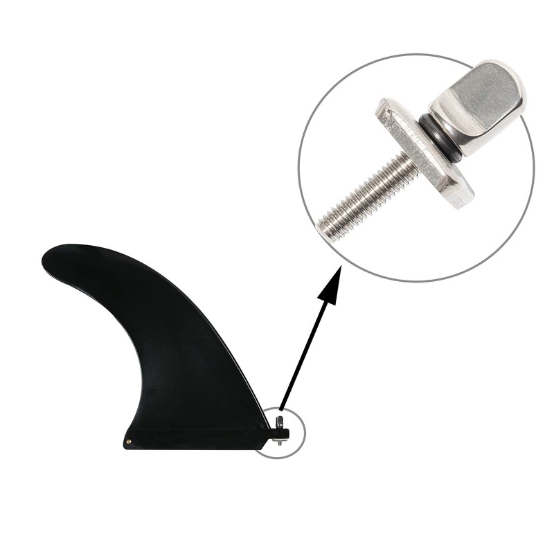 HEYTUR No Tool Stainless Steel Fin Screw for Longboard and